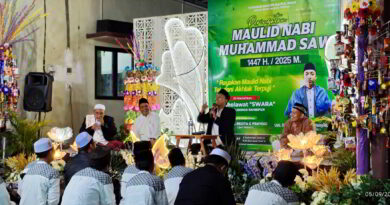 (Foto Mochammad Zaka Ardiansyah. Suasana Pengajian Peringatan Maulid Nabi Muhammad 2025 di Masjid Baitul Iman Perumahan Bumi Mangli Permai, Jumat, 5 September 2025.)