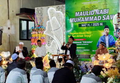 (Foto Mochammad Zaka Ardiansyah. Suasana Pengajian Peringatan Maulid Nabi Muhammad 2025 di Masjid Baitul Iman Perumahan Bumi Mangli Permai, Jumat, 5 September 2025.)